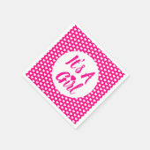 女の子のハート スタンダードカクテルナプキン (角)