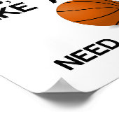 女の子のバスケットボールみたいな感じで撮る ポスター (角)