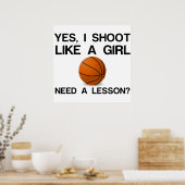 女の子のバスケットボールみたいな感じで撮る ポスター (キッチン)