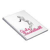 女の子のバスケットボール ノートブック (右側)