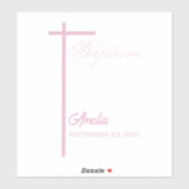 女の子のバプテスマに関する神パーソナライズされた母から シール (シート)