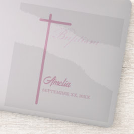 女の子のバプテスマに関する神パーソナライズされた母から シール