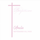 女の子のバプテスマに関する神パーソナライズされた母から シール (正面)