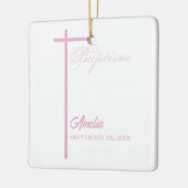 女の子のバプテスマに関する神パーソナライズされた母から セラミックオーナメント (左)