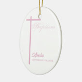 女の子のバプテスマに関する神パーソナライズされた母から セラミックオーナメント (左)