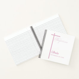 女の子のバプテスマに関する神パーソナライズされた母から ノートブック