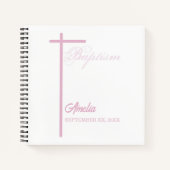 女の子のバプテスマに関する神パーソナライズされた母から ノートブック (正面)