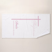 女の子のバプテスマに関する神パーソナライズされた母から バスタオル (バスタオル)