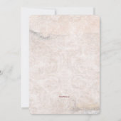 女の子のバプテスマ写真招待状 招待状 (裏面)