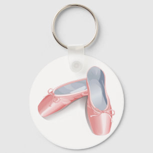 女の子のバレエシューズKeychain キーホルダー