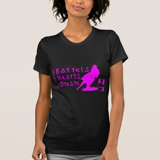 女の子のバレルの競争 Tシャツ (正面)