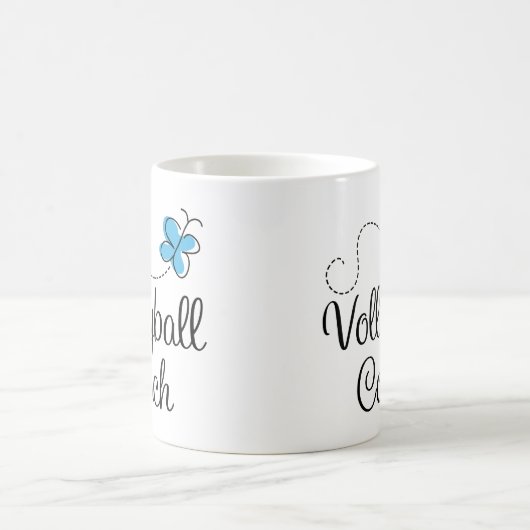 女の子のバレーボールのコーチのギフト コーヒーマグカップ (中央)