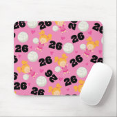 女の子のバレーボール選手第26のためのギフトのアイディア マウスパッド (マウス)