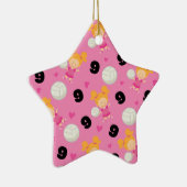 女の子のバレーボール選手第9のためのギフトのアイディア セラミックオーナメント (右)