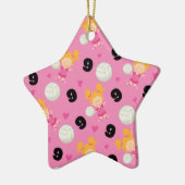 女の子のバレーボール選手第9のためのギフトのアイディア セラミックオーナメント (左)