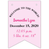 女の子のバンティング・バナー バンティングフラッグ (第3の旗)