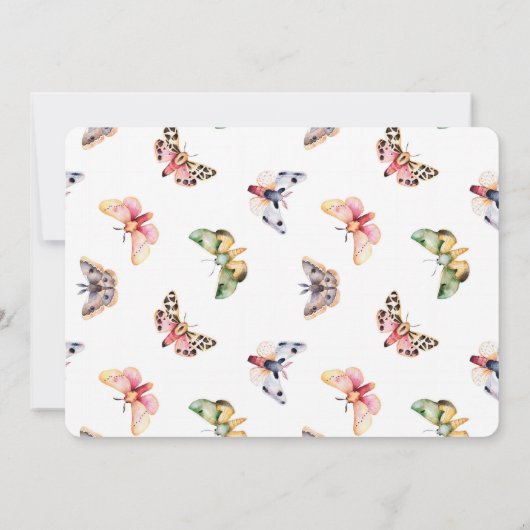 女の子のバースデーパーティ招待状 招待状 (裏面)