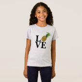 女の子のパイナップル愛Tシャツ Tシャツ (正面フル)