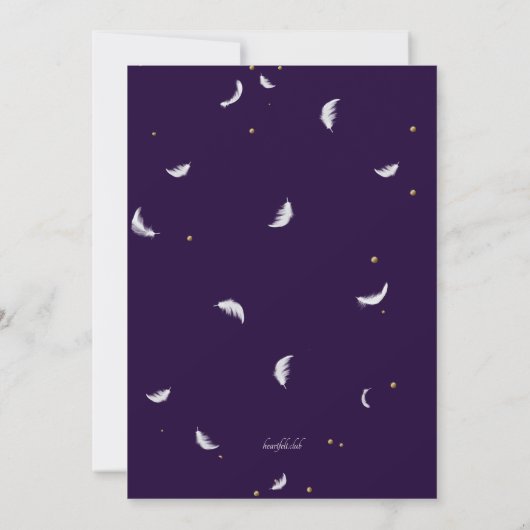 女の子のパジャマパーティー 招待状 (裏面)