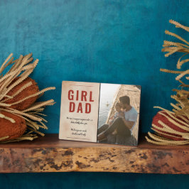 女の子のパパメッセージ水の色お父さんの日写真 フォトプラーク