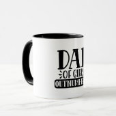 女の子のパパ数が多い マグカップ (正面左)