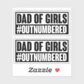 女の子のパパ番号のシール シール (シート)