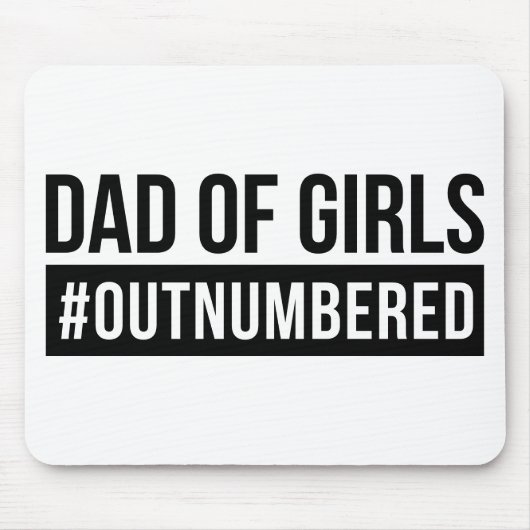 女の子のパパ#Outnumbered マウスパッド (正面)
