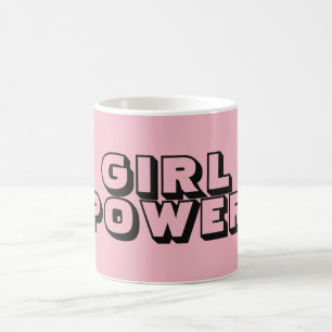 女の子のパワーマグ コーヒーマグカップ
