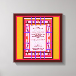 女の子のパワー女の子が必要な成功キャンバス キャンバスプリント