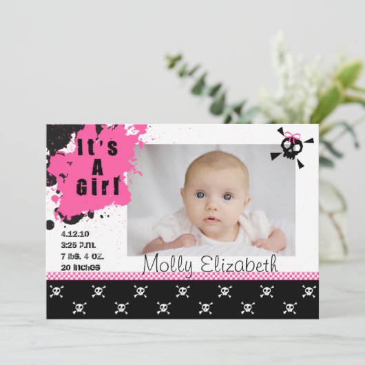 女の子のパンクロックの誕生の発表 案内状 (スタンド正面)