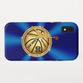 女の子のパーソナライズなバスケットボールの電話箱 Case-Mate iPhoneケース (裏面(横))