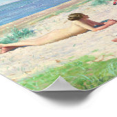 女の子のビーチ | ポール・フィッシャー ポスター (角)