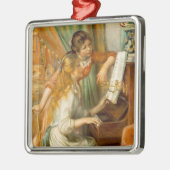 「女の子のピアノ」, 1892 メタルオーナメント (左)