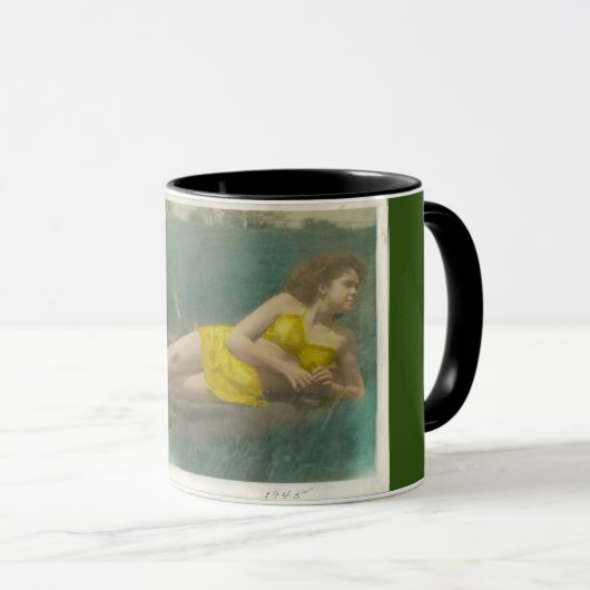 女の子のピンアップ マグカップ (正面右)