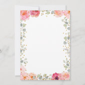 女の子のピンクおよび金ゴールドは私達のカボチャ1つを回しています 招待状 (裏面)