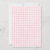 女の子のピンクの馬の誕生日招待状 招待状 (裏面)