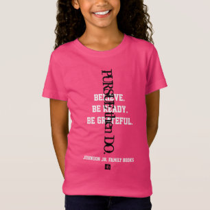 女の子のピンクのTシャツ Tシャツ