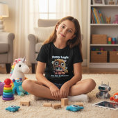女の子のファジーロジック・テック・パロディ Tシャツ