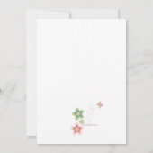 女の子のファンタジーの招待状 招待状 (裏面)