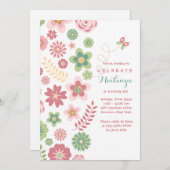 女の子のファンタジーの招待状 招待状 (正面/裏面)