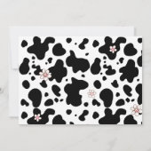 女の子のファーストロデオ 1歳の誕生日パーティーの写真 招待状 (裏面)