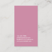 女の子のフィットネスのパーソナルトレーナーのグランジな暗闇 名刺 (裏面)