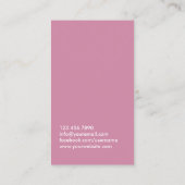 女の子のフィットネスのパーソナルトレーナーのグランジな暗闇 名刺 (裏面)