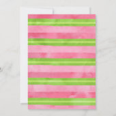 女の子のフロッティ誕生日パーティーの招待状 招待状 (裏面)