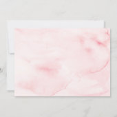 女の子のフローラは彼女はOnederful 1番目の誕生日の写真ではない 招待状 (裏面)