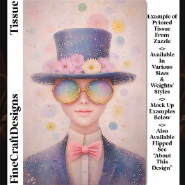 女の子のフローラ帽子とサングラスDN3Lデコページ 薄葉紙
