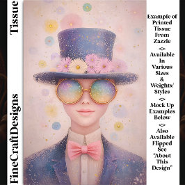 女の子のフローラ帽子とサングラスDN3Rデコページ 薄葉紙