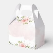 女の子のフローラ赤面の赤ちゃんシャワーありがとう フェイバーボックス (裏面サイド)