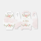 女の子のフローラ赤面の赤ちゃんシャワーありがとう フェイバーボックス (折り畳みなし)