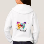 女の子のフード付&スウェットシャツ (裏面)